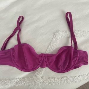 Urban Outfitters Sheer Magenta Bra